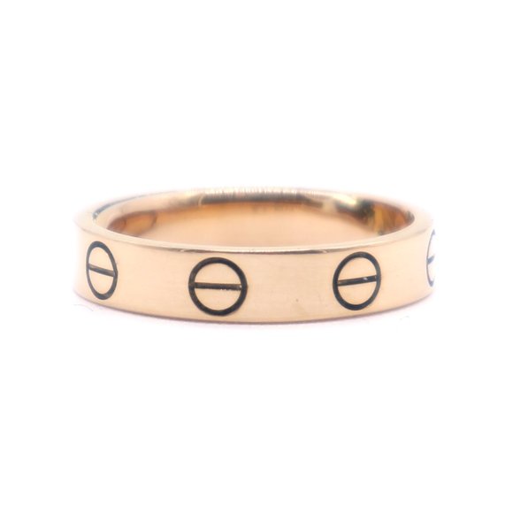 Cartier #43681 Rose Pink 18k Gold Love Wedding Band 3.5mm Wide Size 50 4.25 Ring - Picture 3 of 9